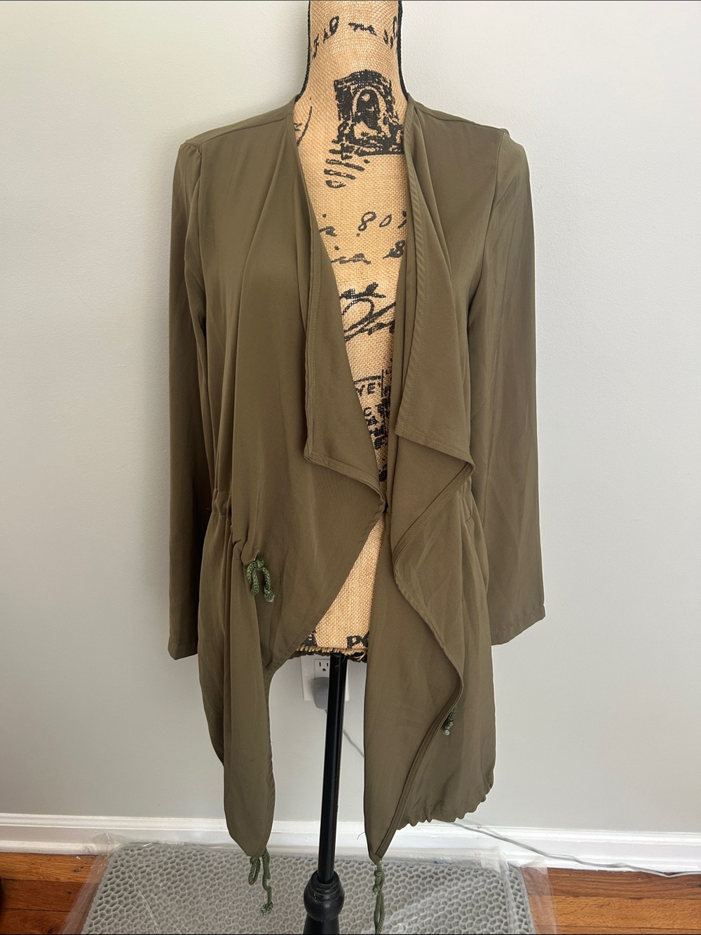 Forever 21 Olive Open-Front Utility Jacket